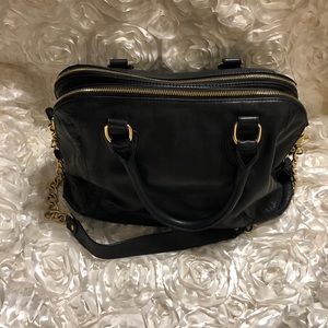 Audrey Brooke “paramount” Satchel Black leather